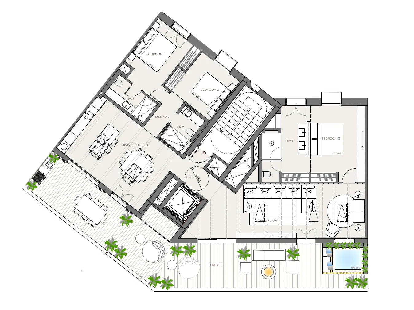 Modernes Duplex-Penthouse mit traumhaftem Hafenblick-21