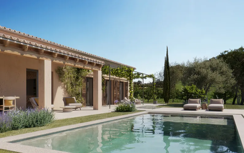Finca de obra nueva con carácter mallorquín en Sant Joan