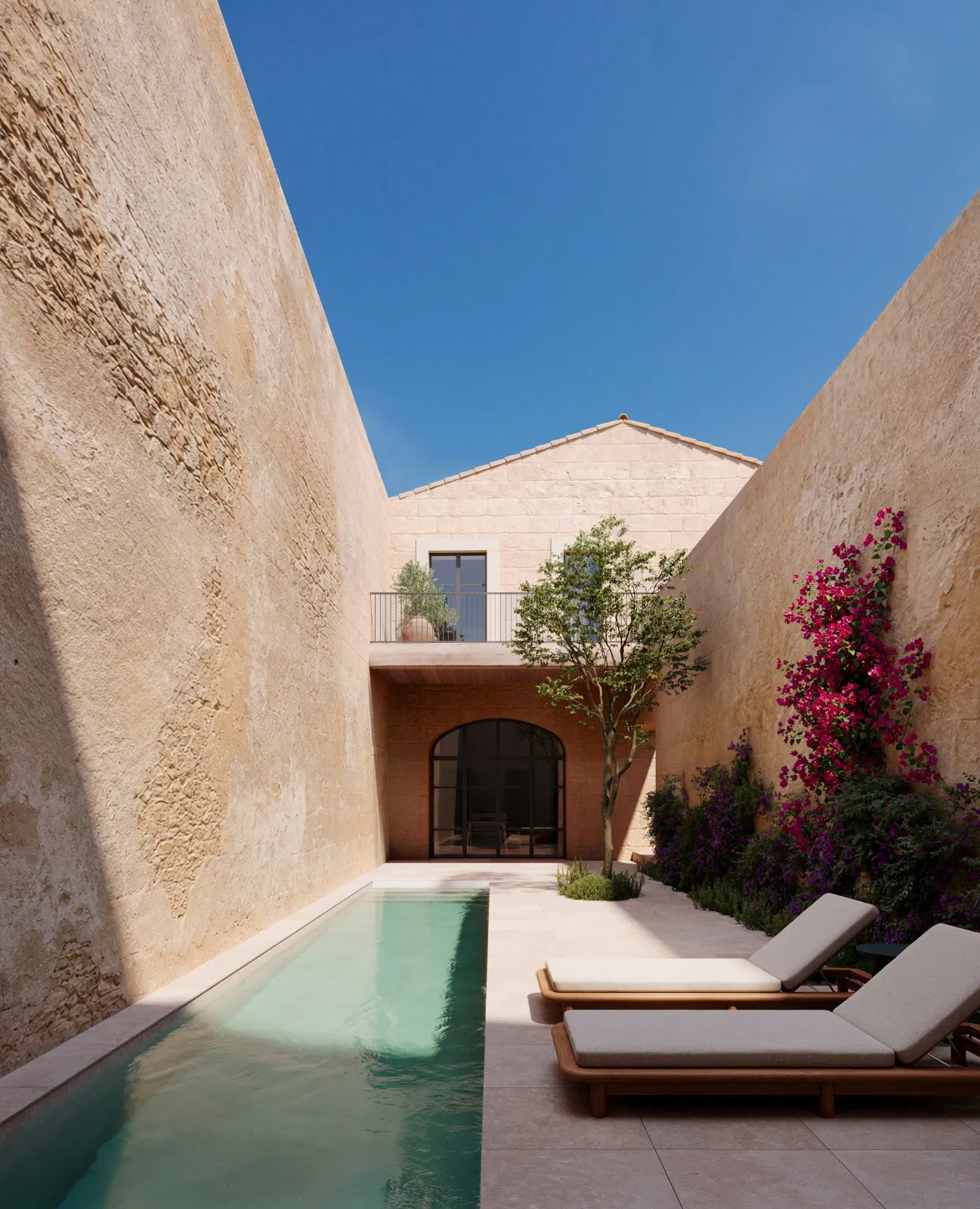 Progetto di una casa storica con piscina a Binissalem-2