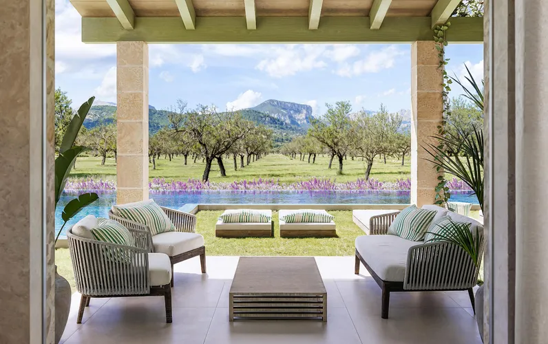 Terrain avec permis et vue imprenable sur les montagnes de Tramuntana