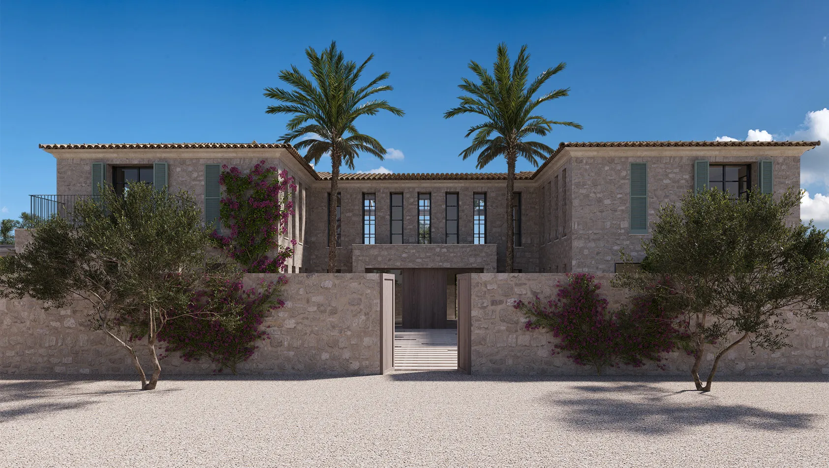 Stately country house with a large pool-1