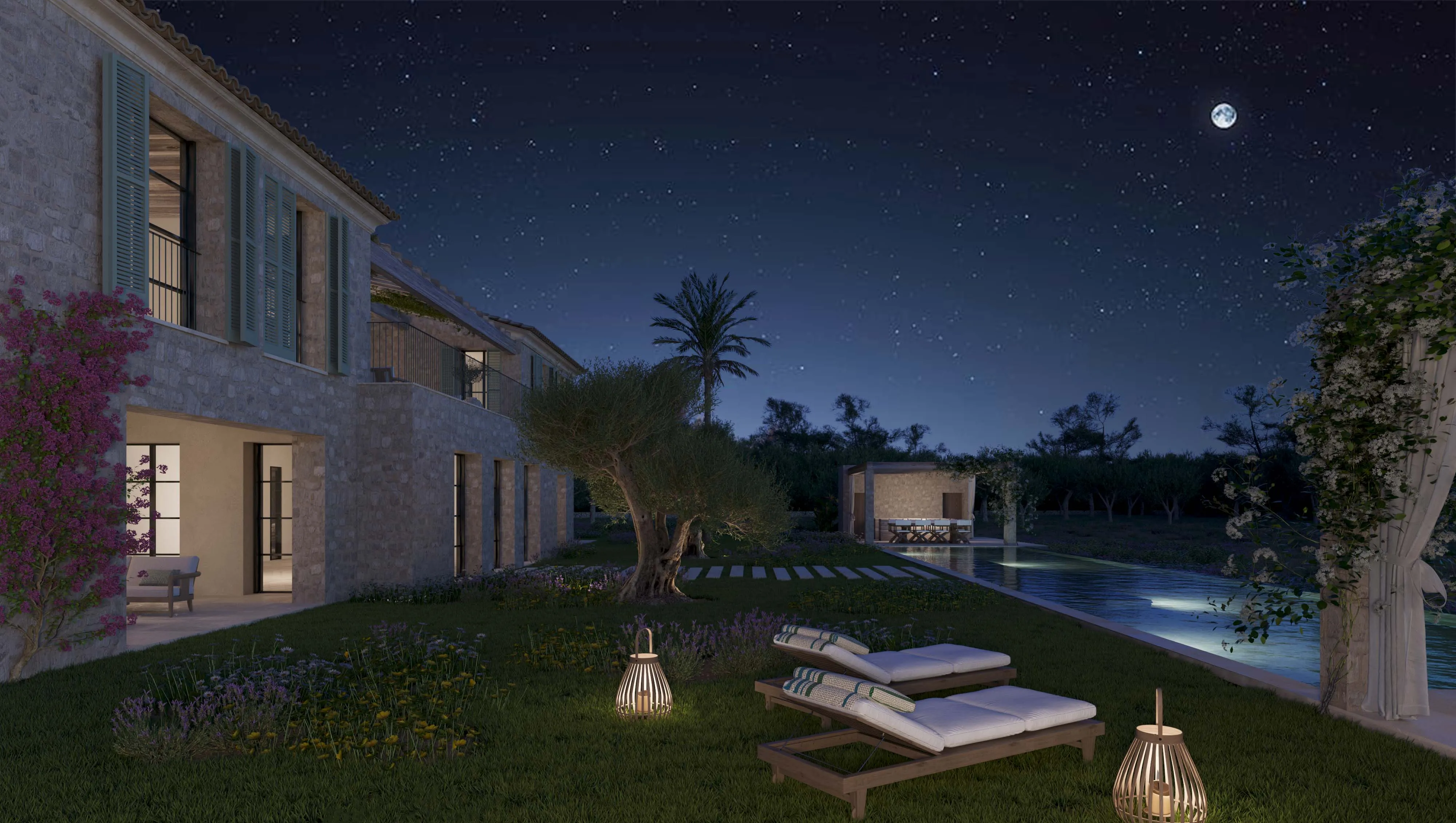 Stately country house with a large pool-9