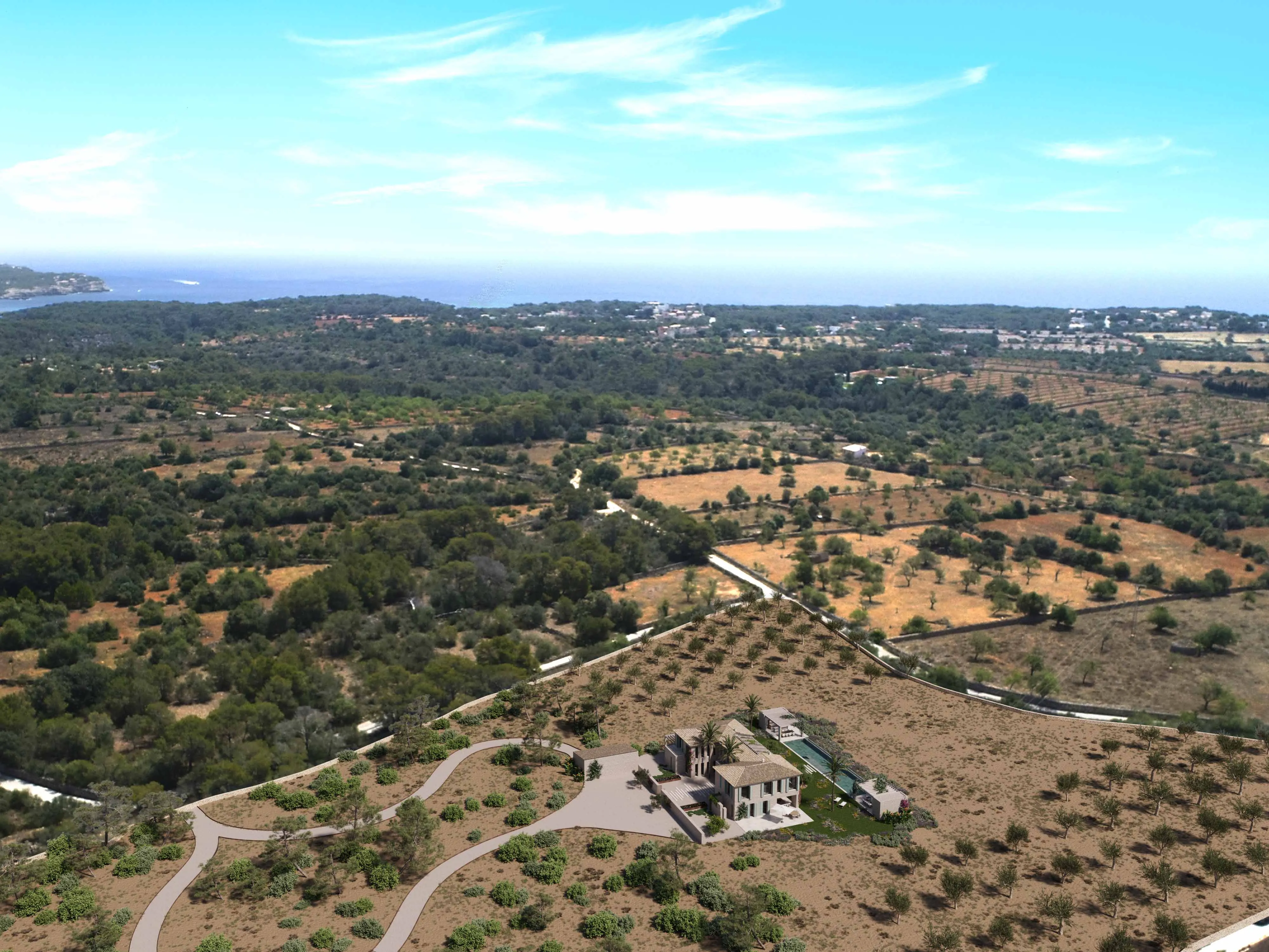 Stately country house with a large pool-4