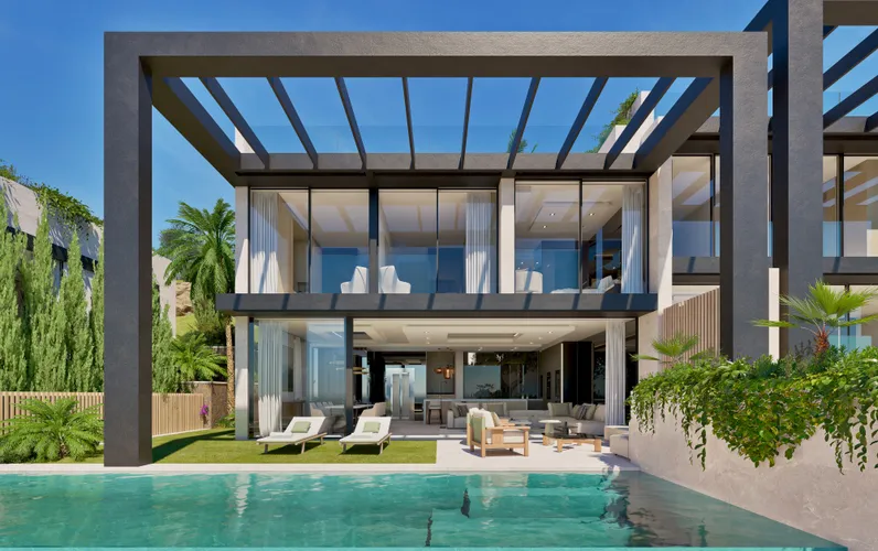 Aurum: Villa de Diseño Amplia con Vistas de Ensueño al Puerto