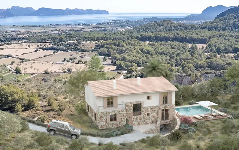 Finca-projekt med hisnande havsutsikt