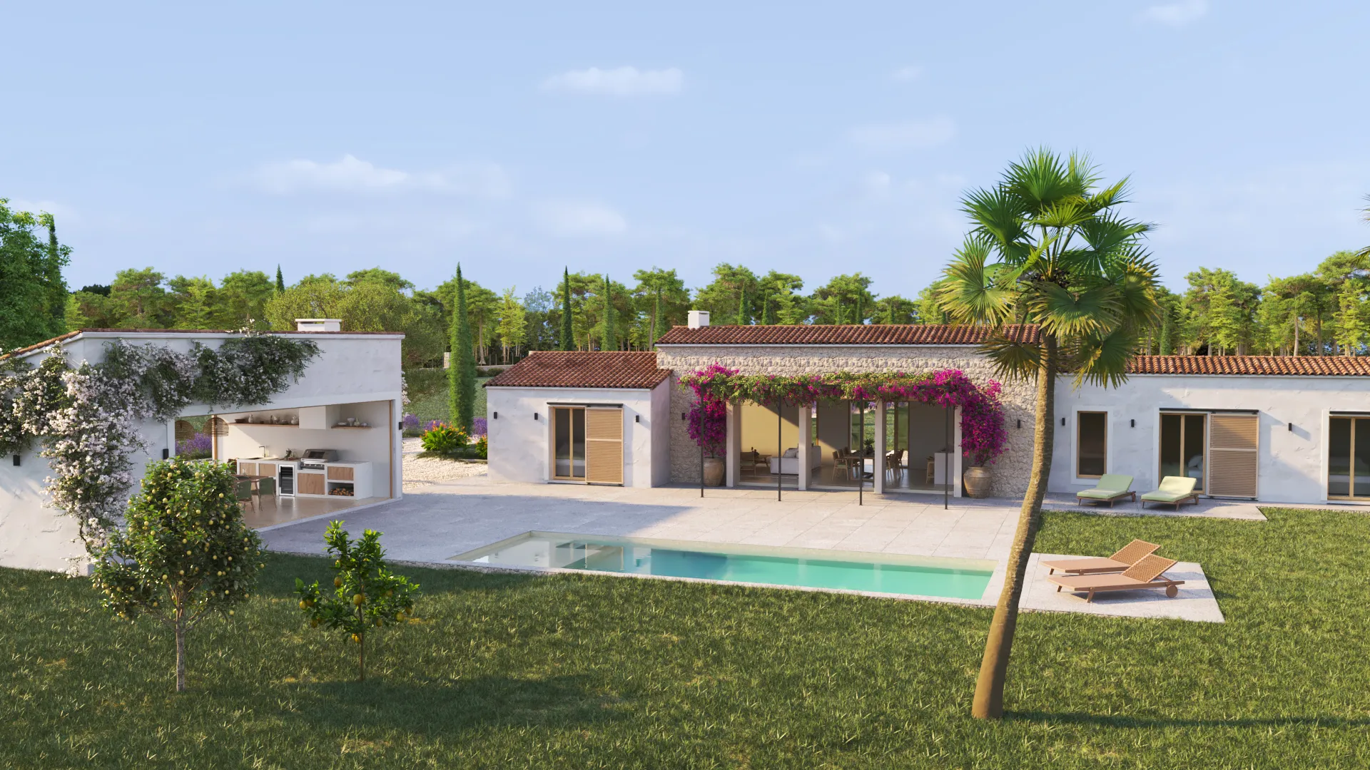 Moderne nybygget finca med mallorcinsk essens nær Porreres-4