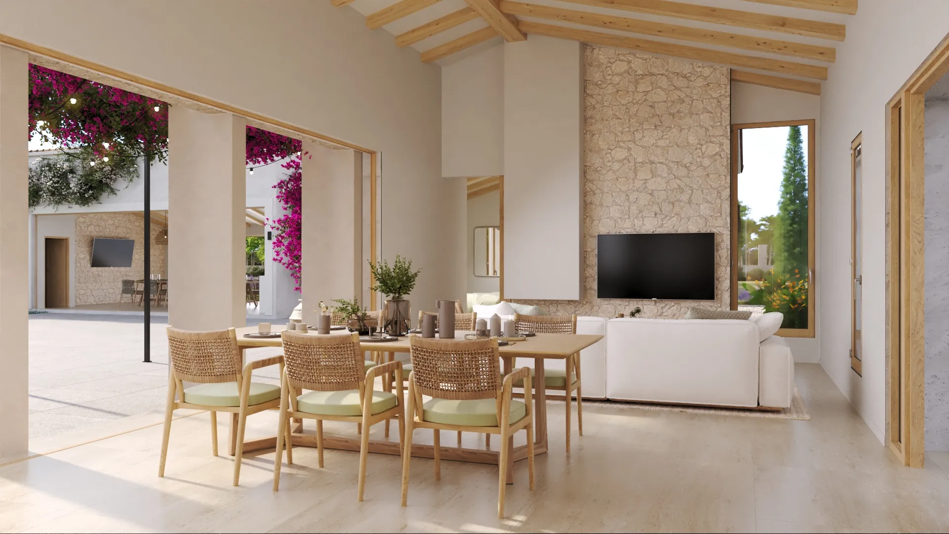 Moderne nieuwbouw finca met Mallorcaanse charme vlakbij Porreres-6