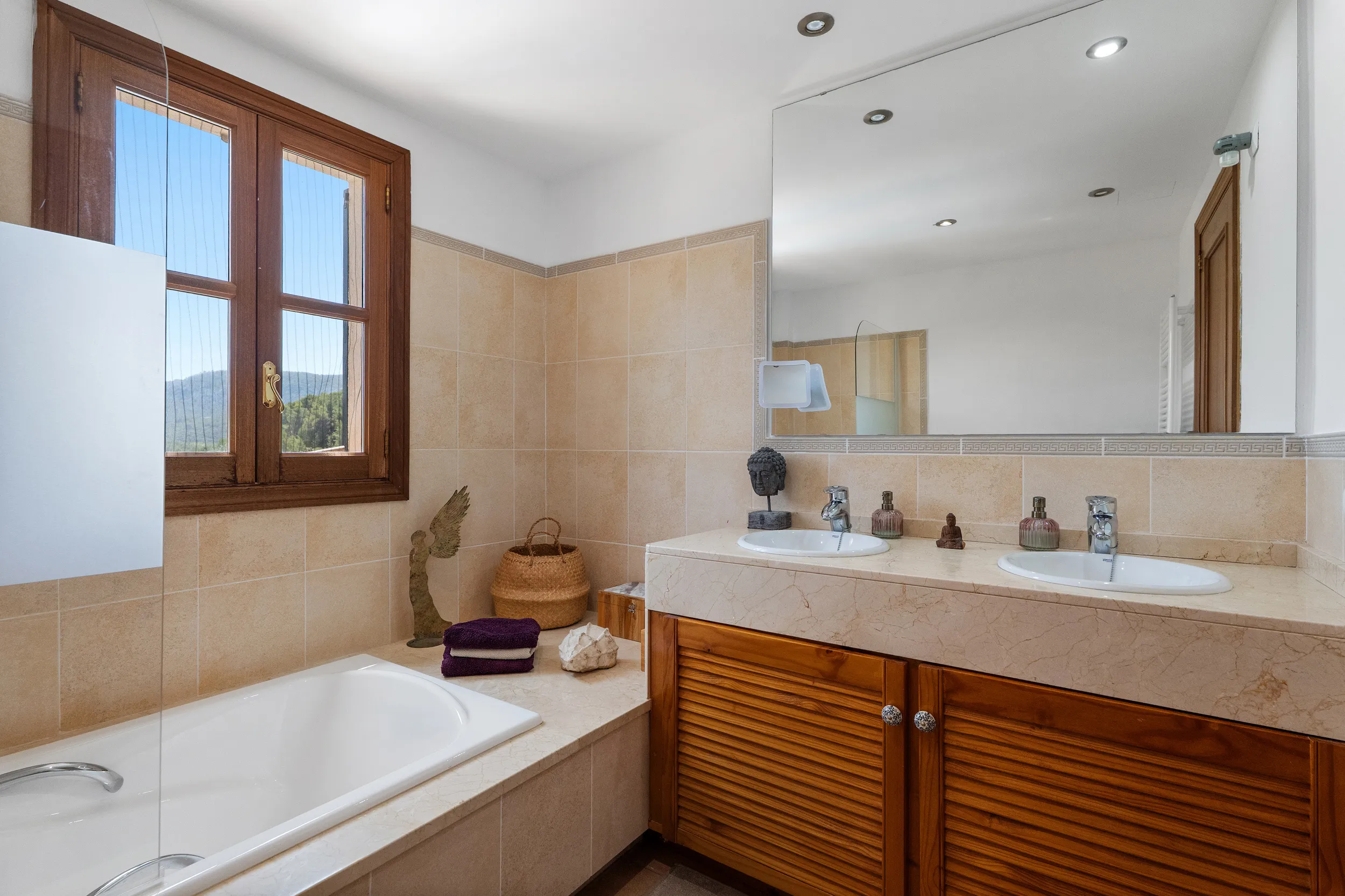 Casa a schiera mediterranea con vista sulle montagne a Puigpunyent-13