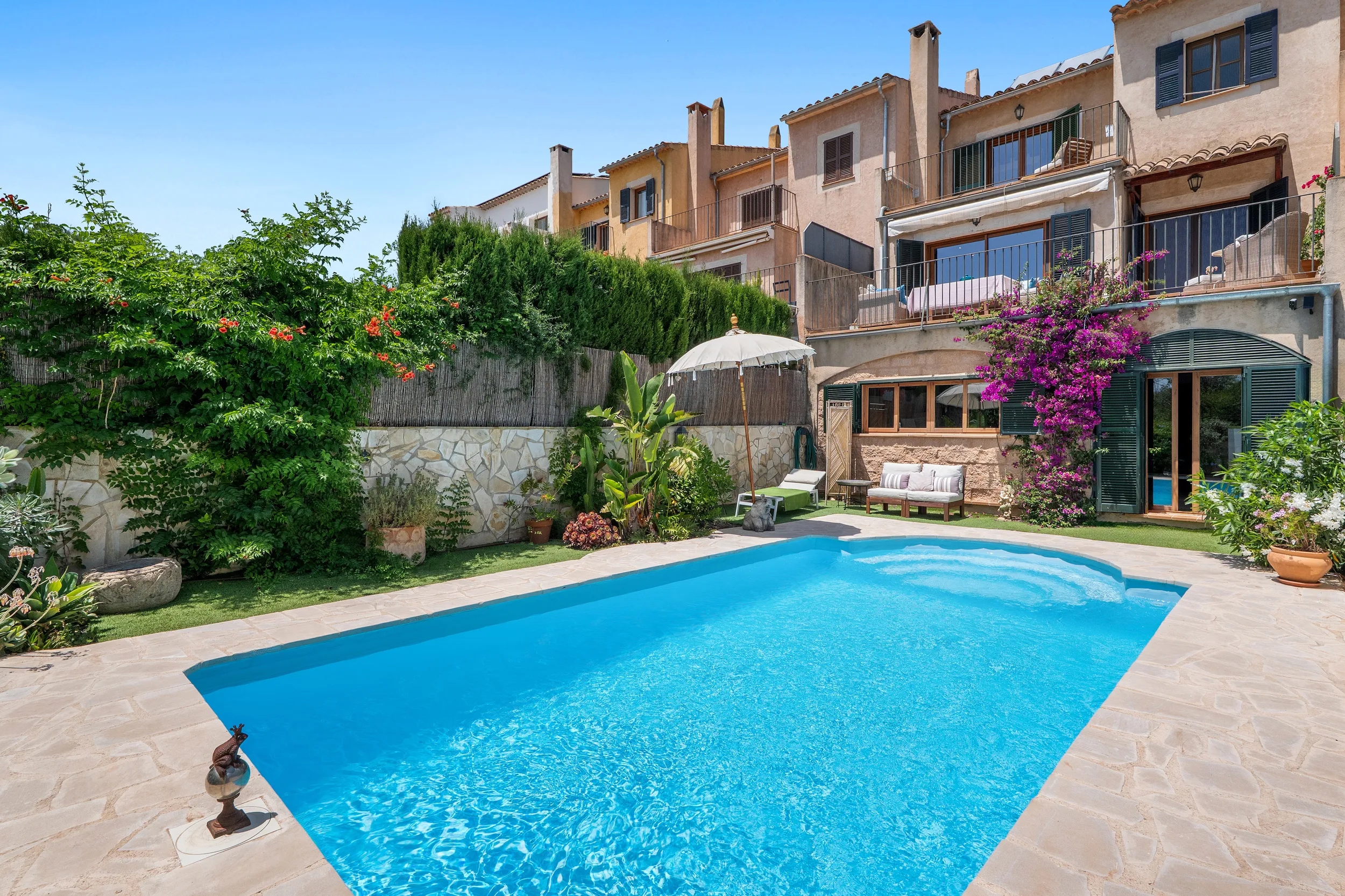 Casa a schiera mediterranea con vista sulle montagne a Puigpunyent-19