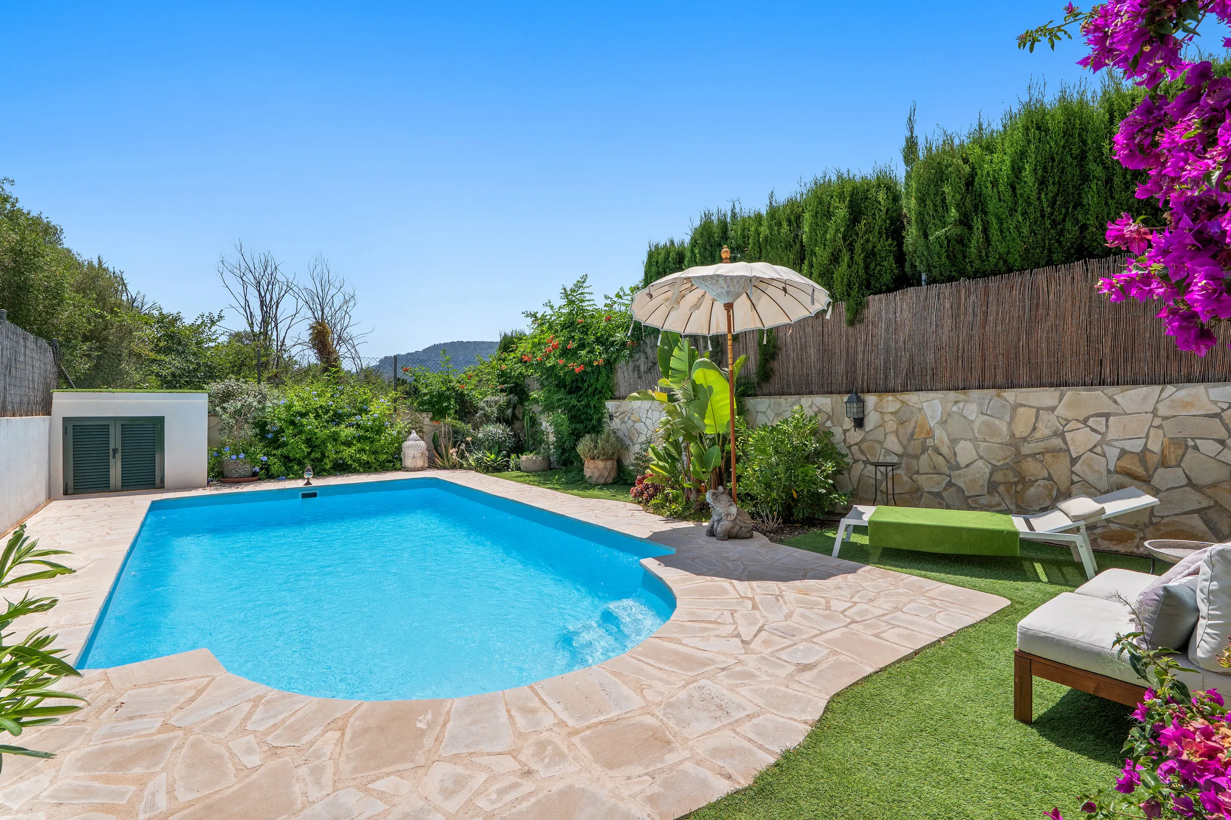 Casa a schiera mediterranea con vista sulle montagne a Puigpunyent-2