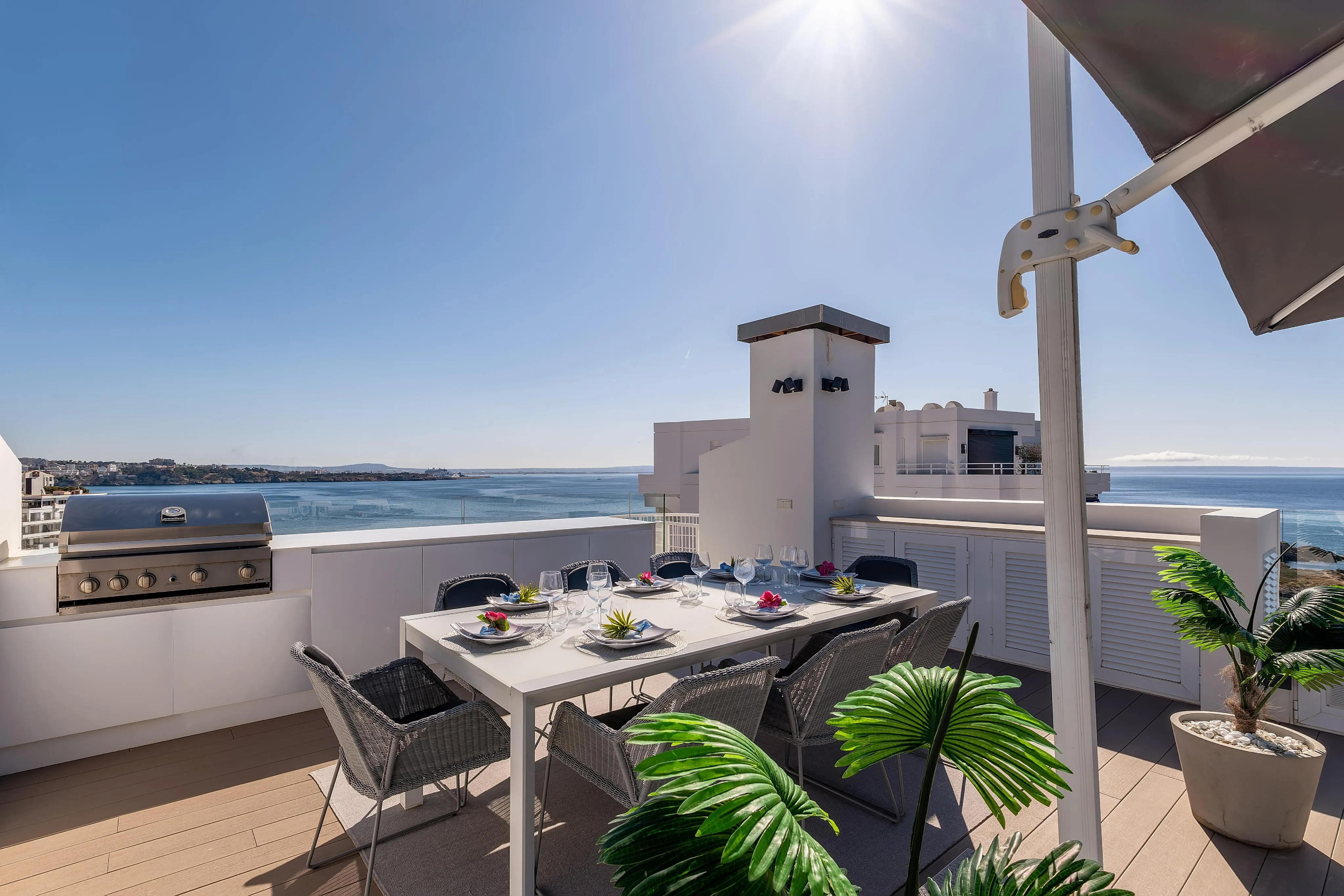 Enestående penthouse med betagende havudsigt i Illetas-12