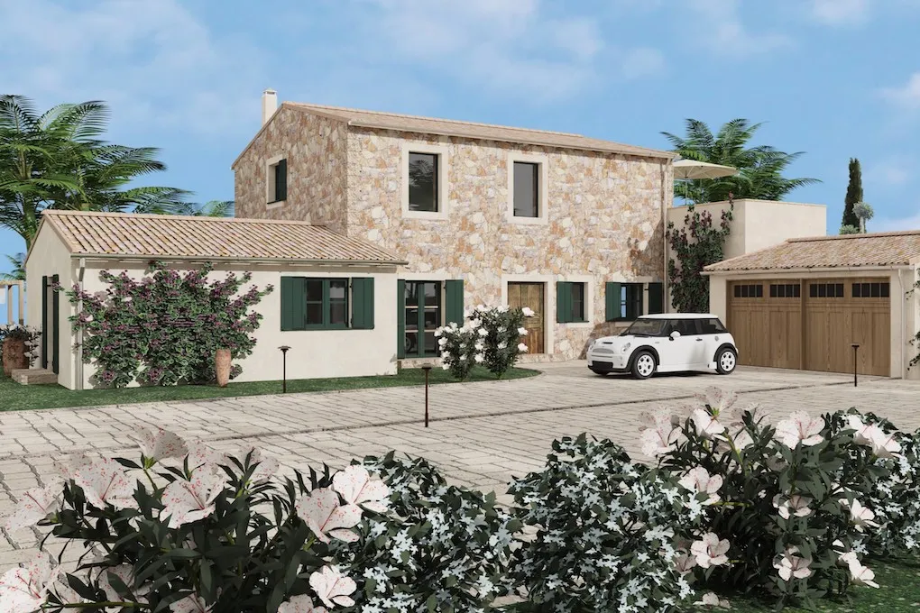 Perceel met bouwvergunning en uitzicht op zee bij Porto Cristo-5