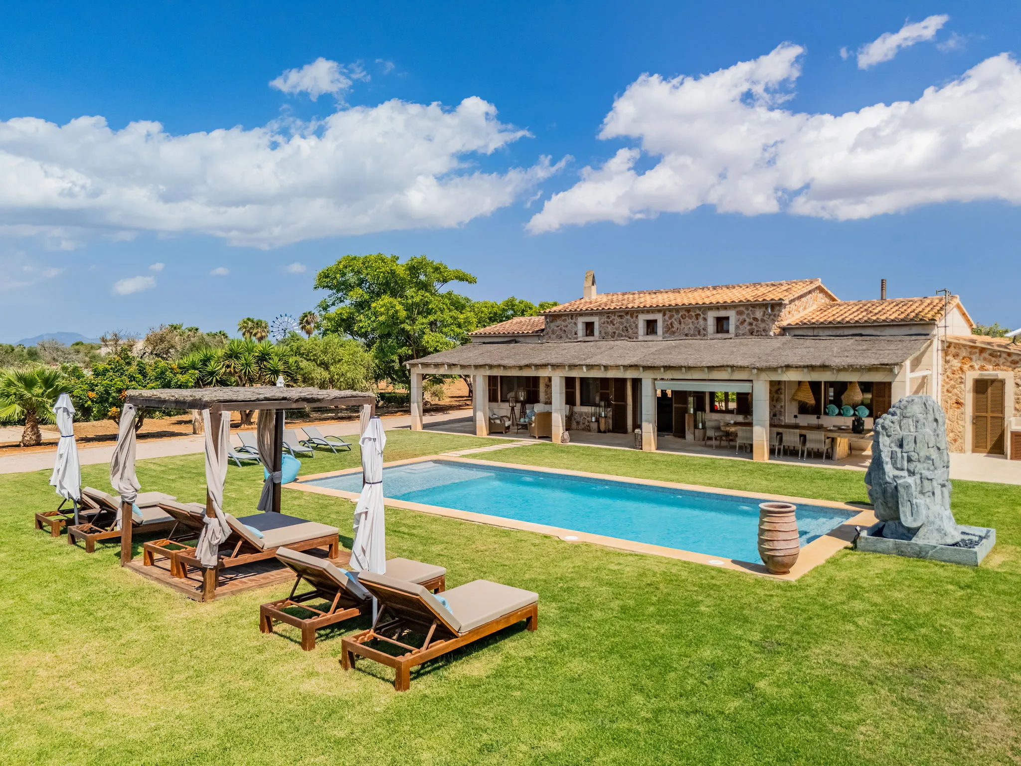 Casa mediterrània amb piscina prop d'Es Trenc-2