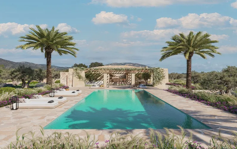 Moderne finca midt i smuk natur