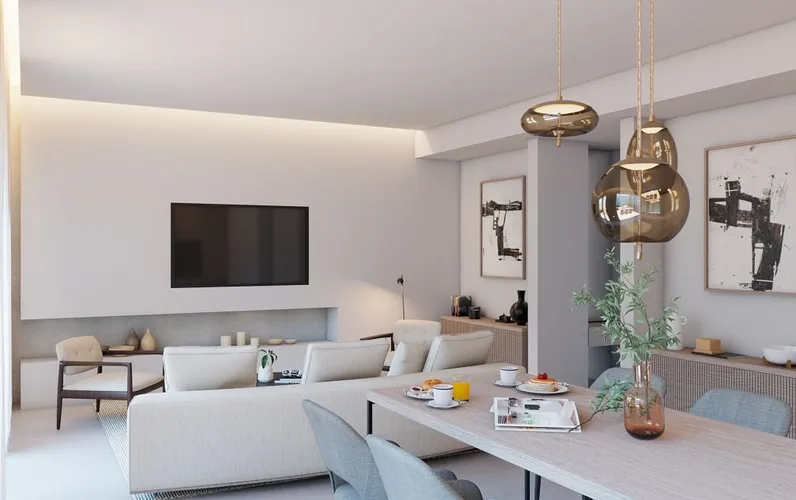 Refugium urbain : appartement neuf au rez-de-chaussée avec piscine & parking