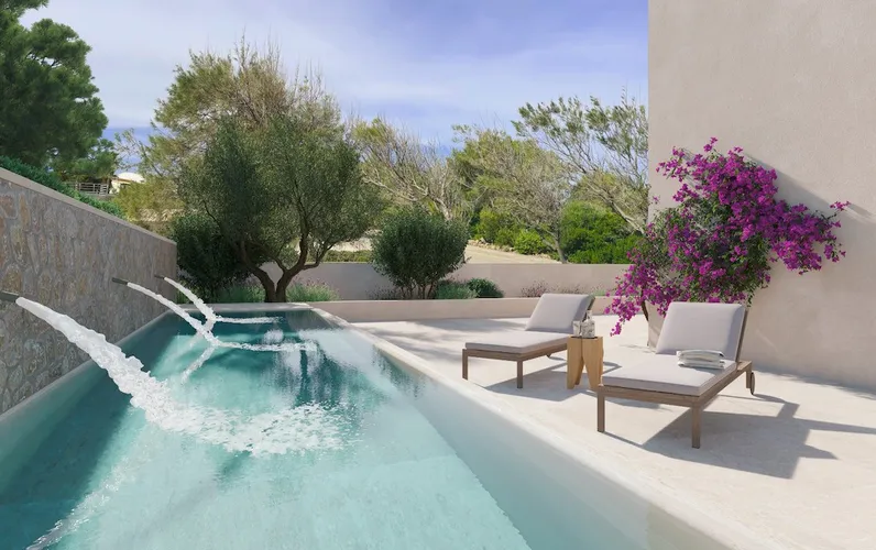 Grande casa con vista sul porto e progetto di ristrutturazione a Colònia de Sant Pere