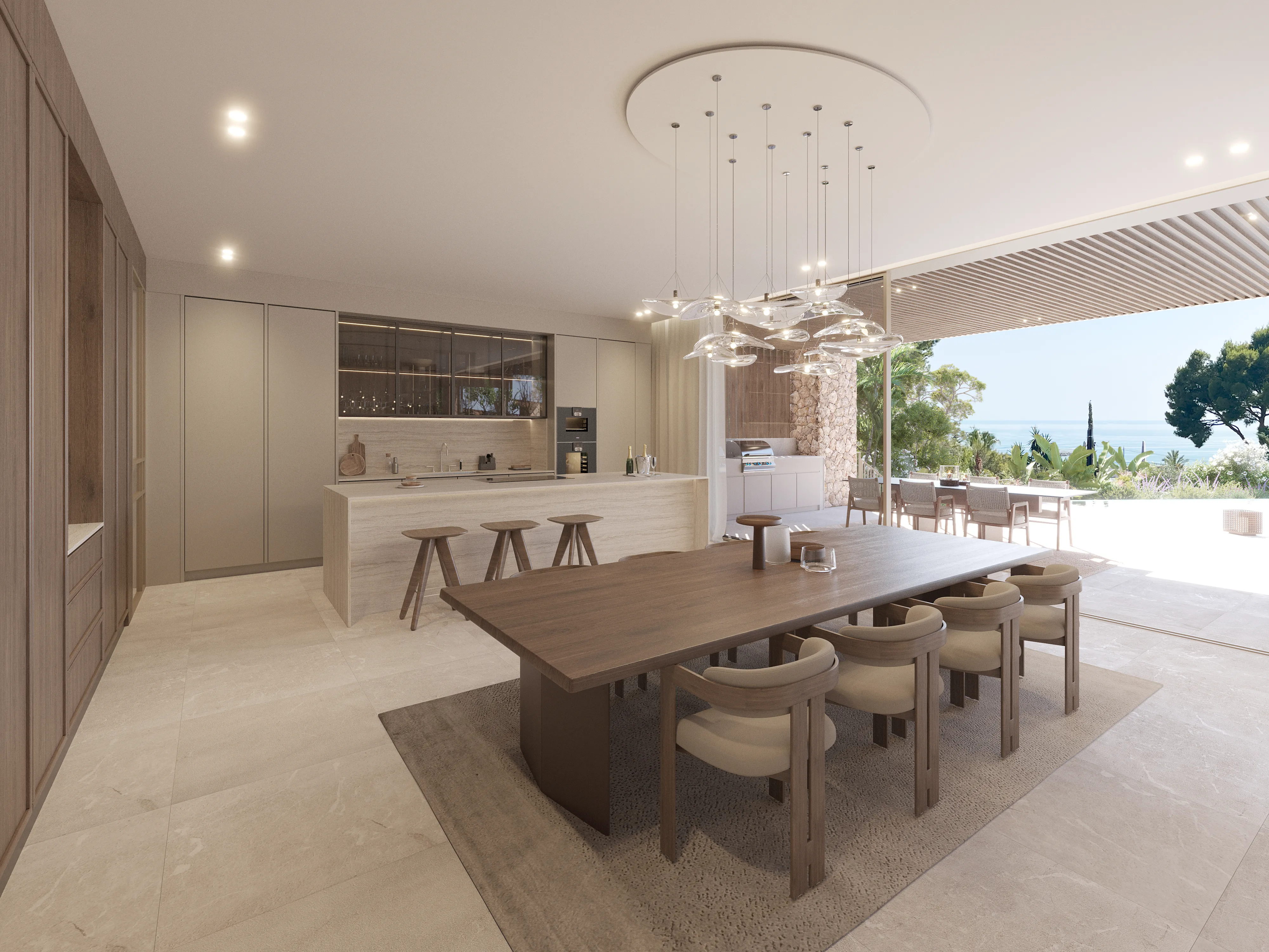 Villa méditerranéenne contemporaine avec vue magnifique sur la mer-5