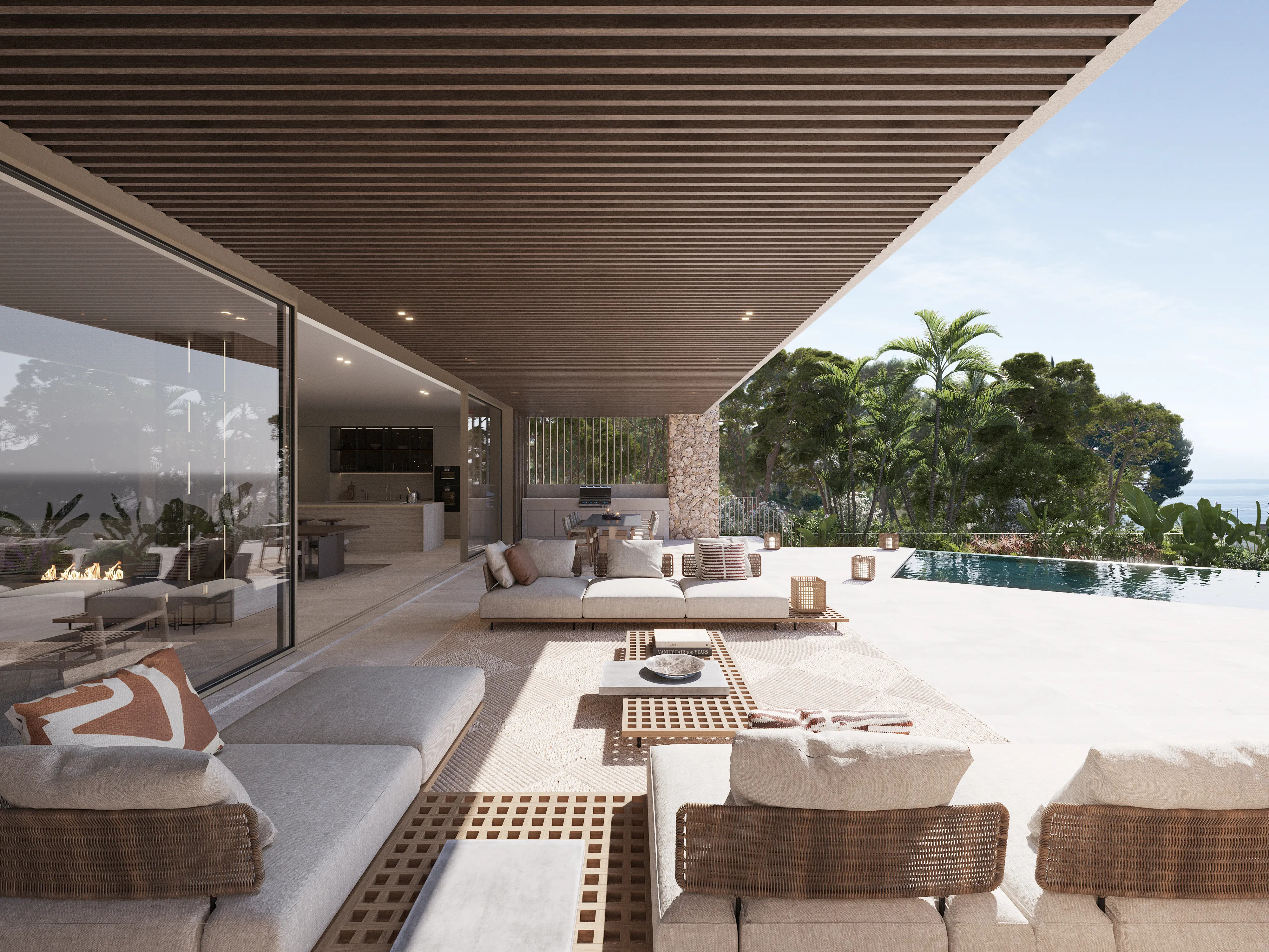 Villa méditerranéenne contemporaine avec vue magnifique sur la mer-2