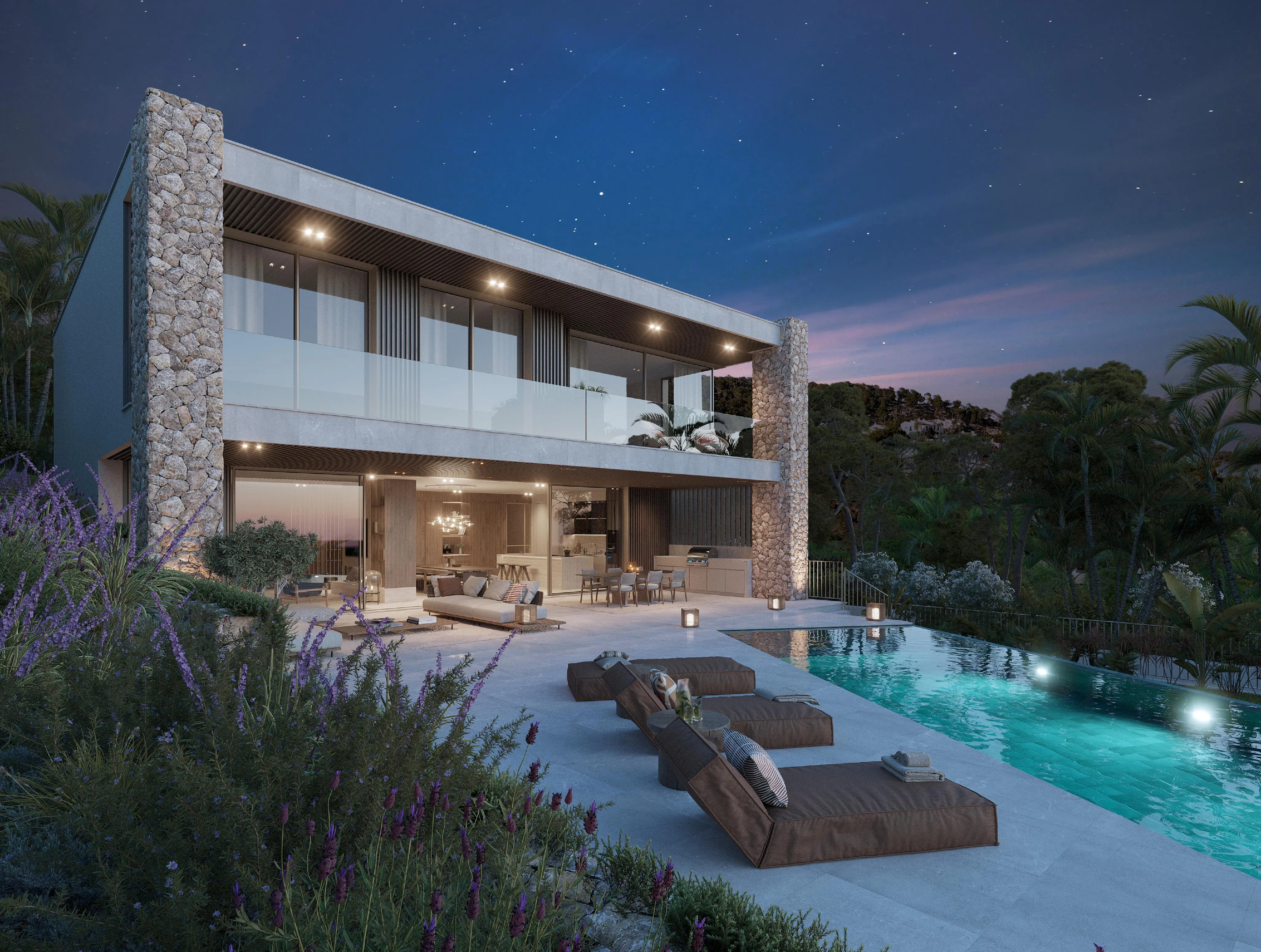 Eigentijdse mediterrane villa met prachtig uitzicht op zee-9