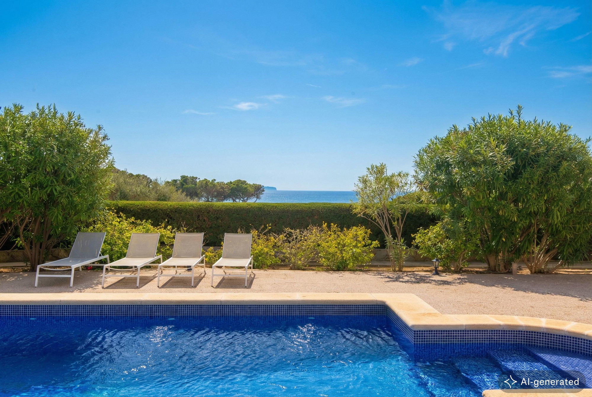 Meerblick Villa mit ETV Lizenz in Cala Pi