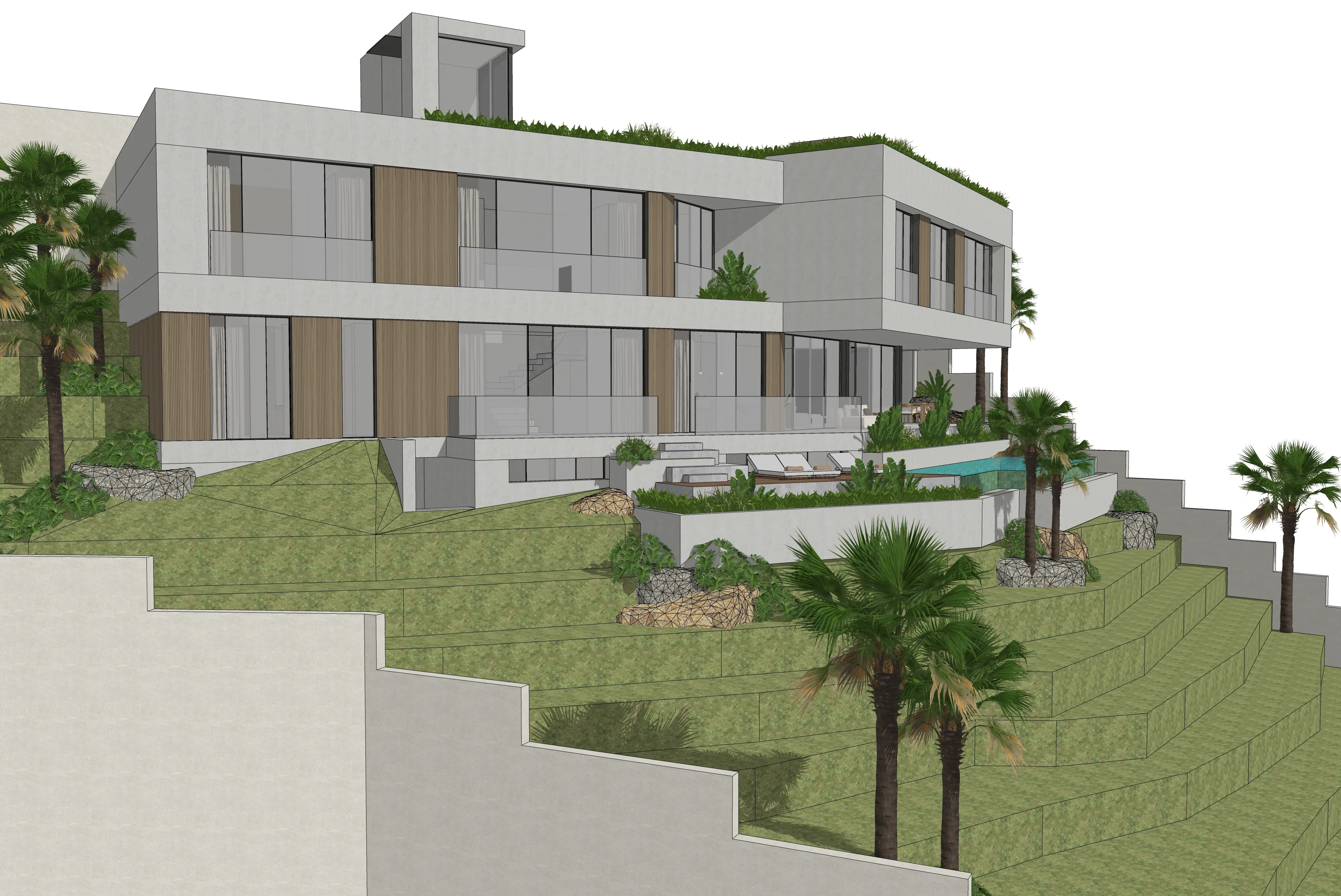 Et sted for visioner - byggegrund med gyldig byggetilladelse i Monport, Port Andratx-1