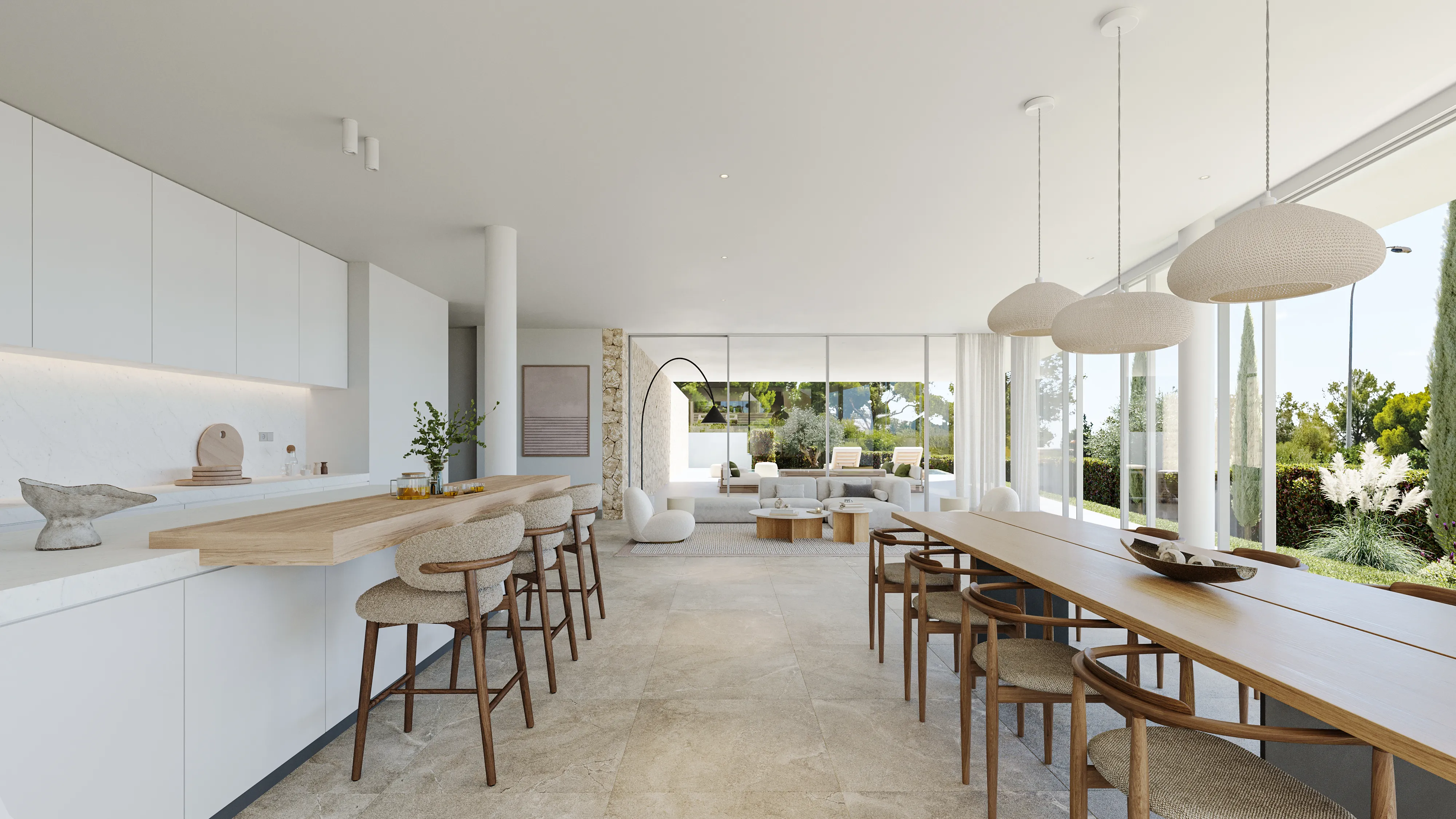 Moderna villa de obra nueva con piscina privada y gran terraza con vistas al mar-4