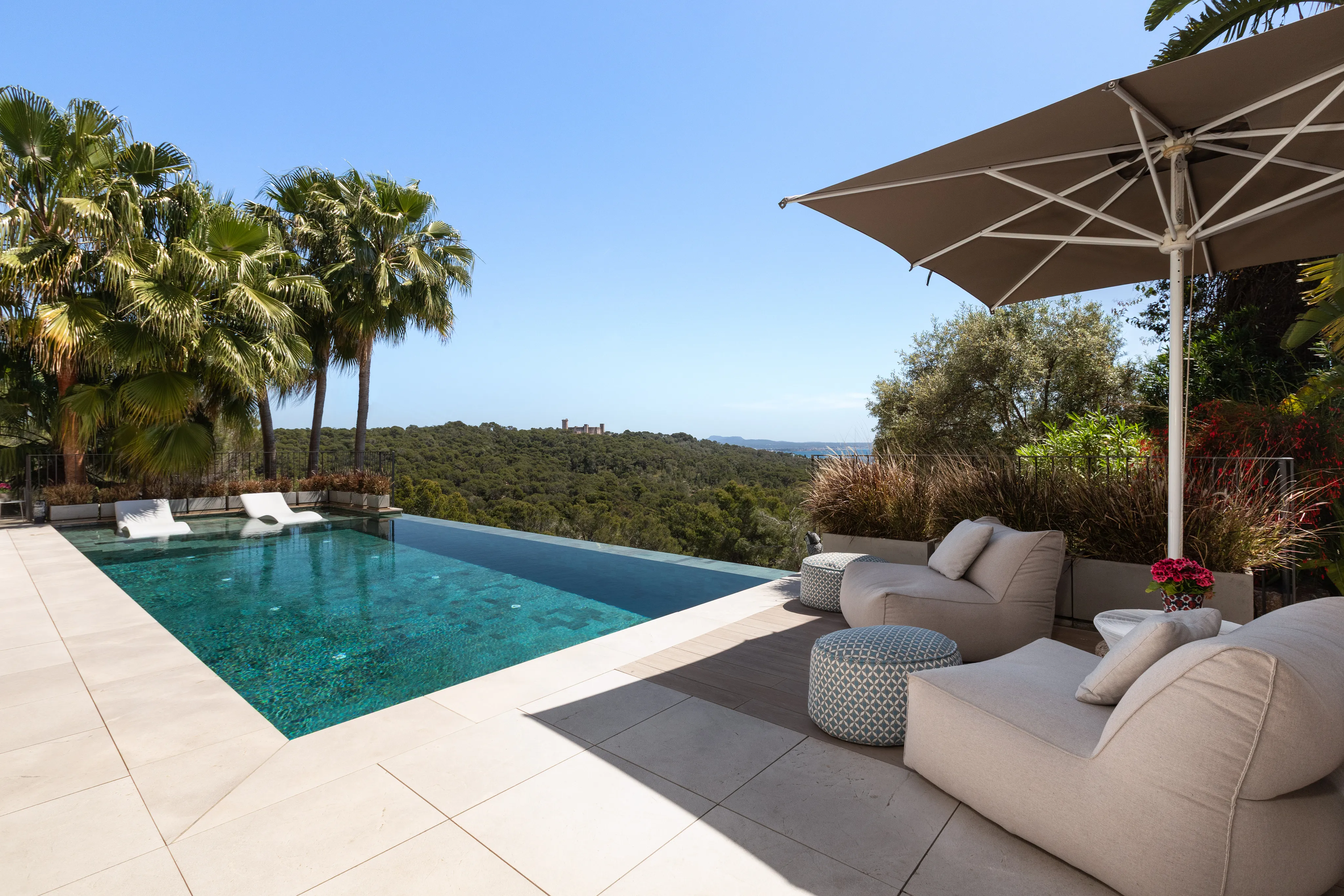 Exclusieve designvilla op een toplocatie met spectaculair zeezicht en uitzicht op het Castell de Bellver-6