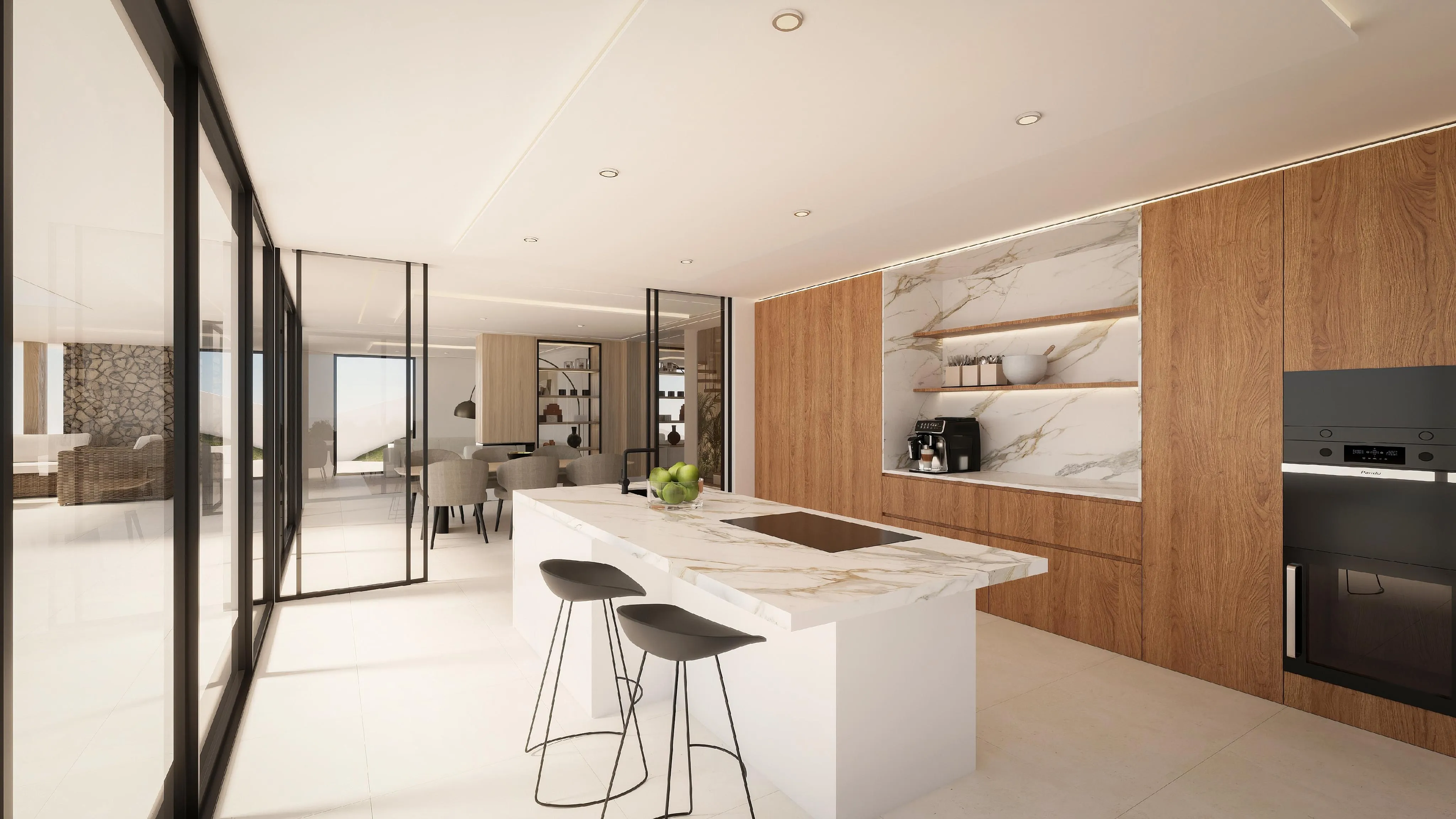 Ongeëvenaarde luxe met panoramisch uitzicht op de baai van Palma-15