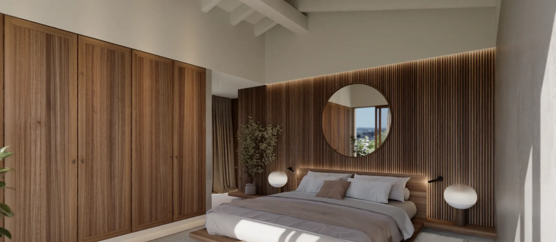 Naturskøn byggegrund med godkendt projekt og panoramaudsigt i Sencelles-11