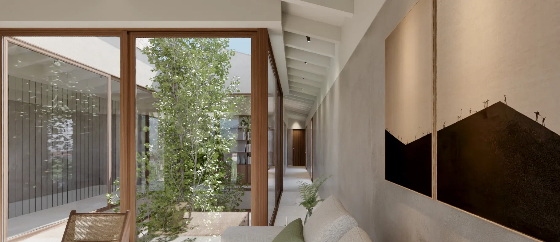 Naturskøn byggegrund med godkendt projekt og panoramaudsigt i Sencelles-5