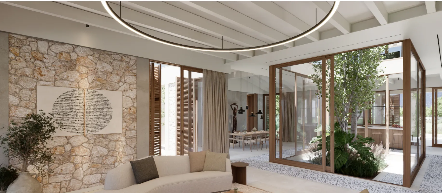 Naturskøn byggegrund med godkendt projekt og panoramaudsigt i Sencelles-6