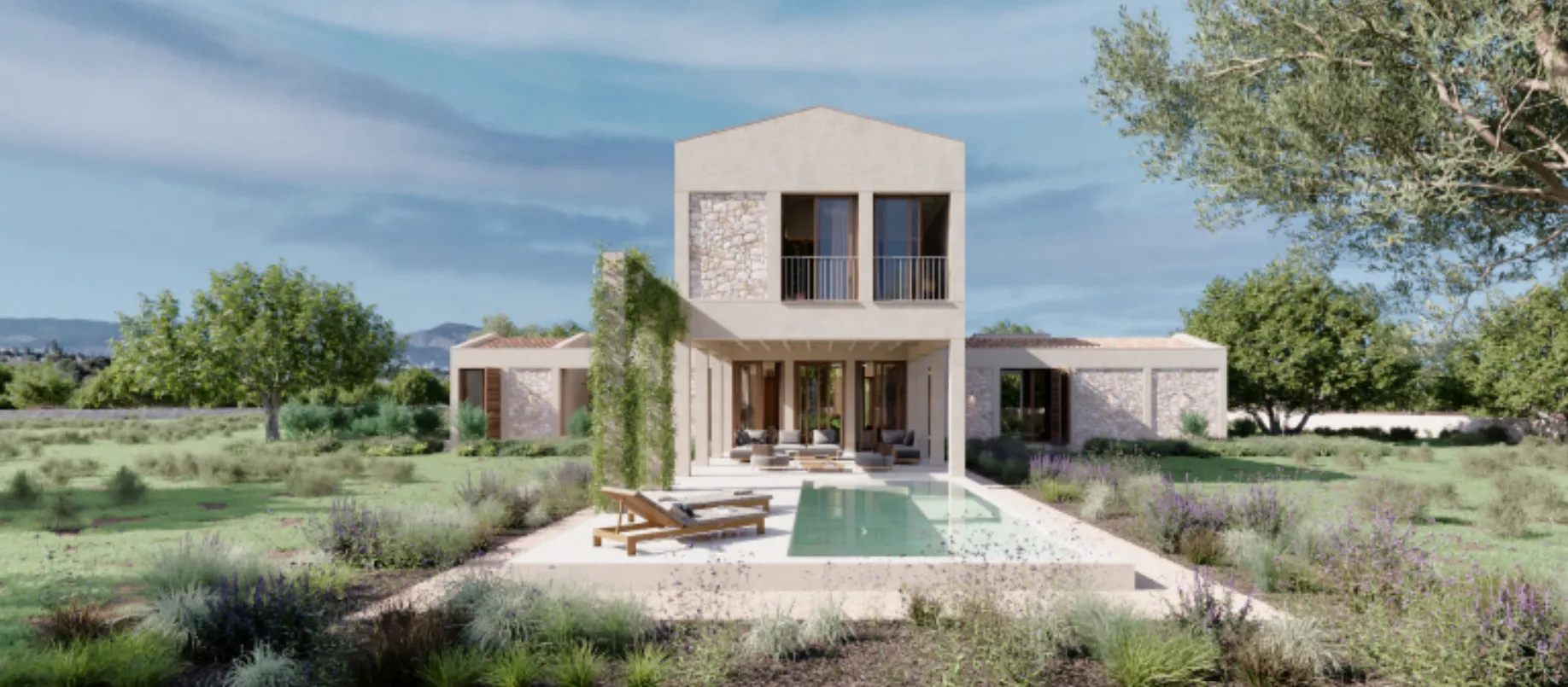 Naturskøn byggegrund med godkendt projekt og panoramaudsigt i Sencelles-2