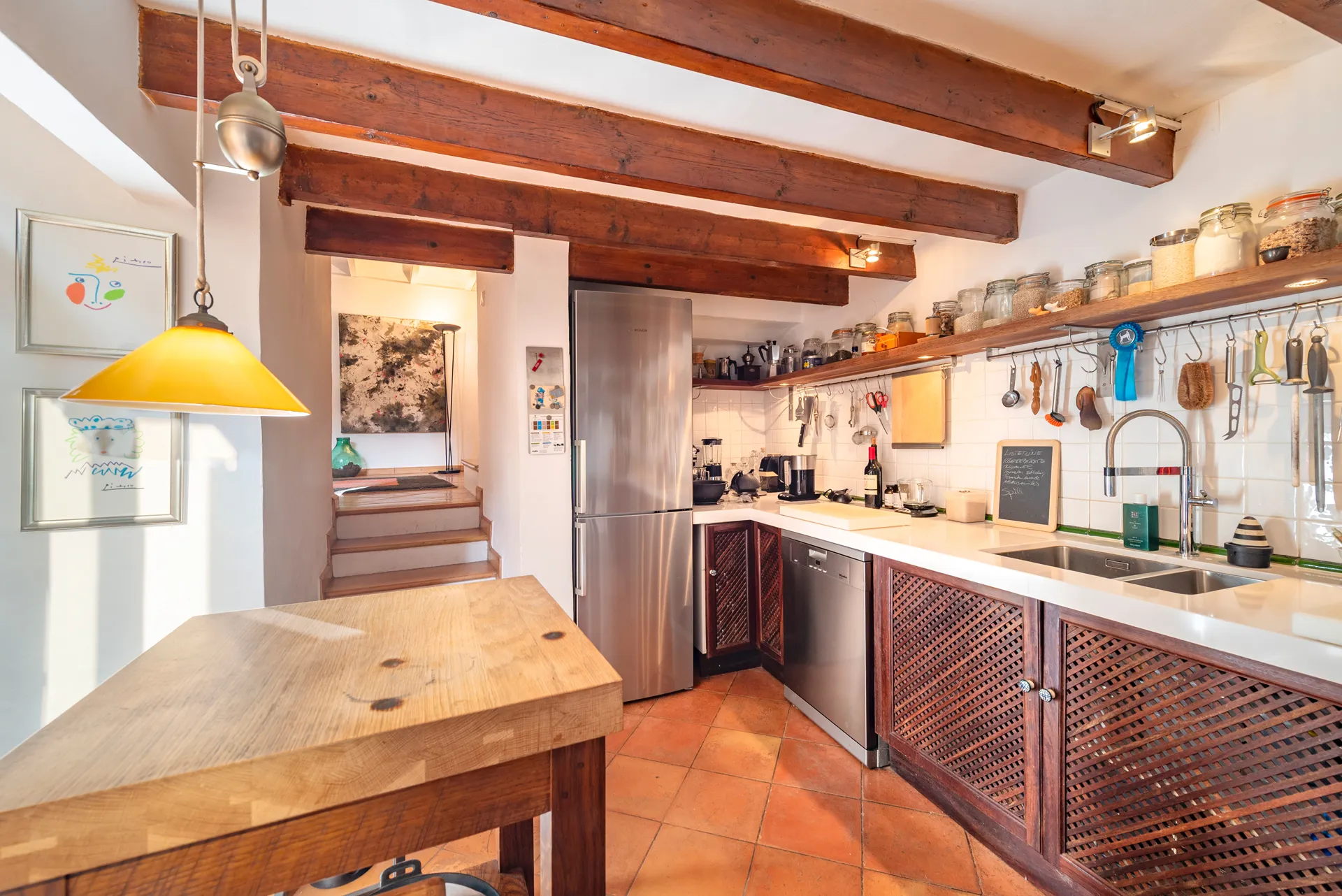 Une maison de ville intemporelle de Fornalutx - vue sur la montagne, lumière du soleil & charme authentique-5