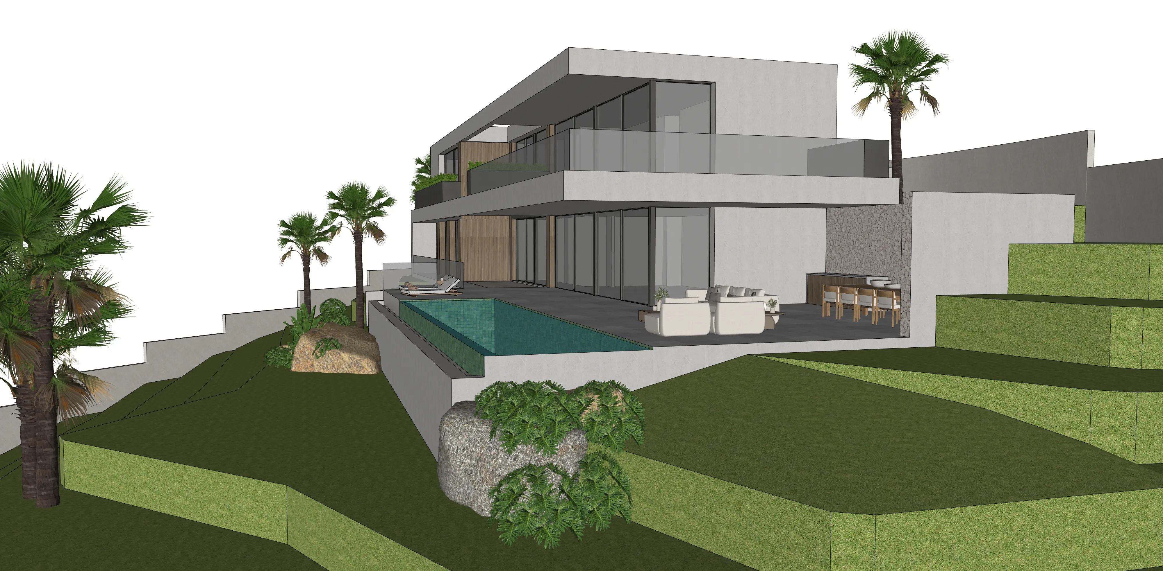 An elegant villa development with unobstructed views of the countryside and mountains-1