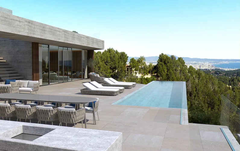 Działka z widokiem na morze i pozwoleniem na budowę w Son Vida