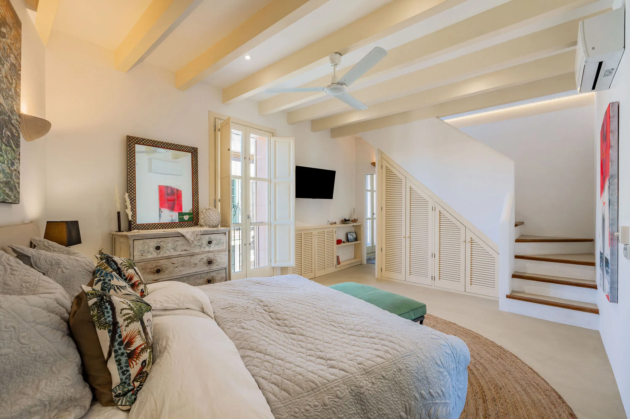 Encantadora casa de pueblo en el corazón de Ses Salines con un jardín idílico-8