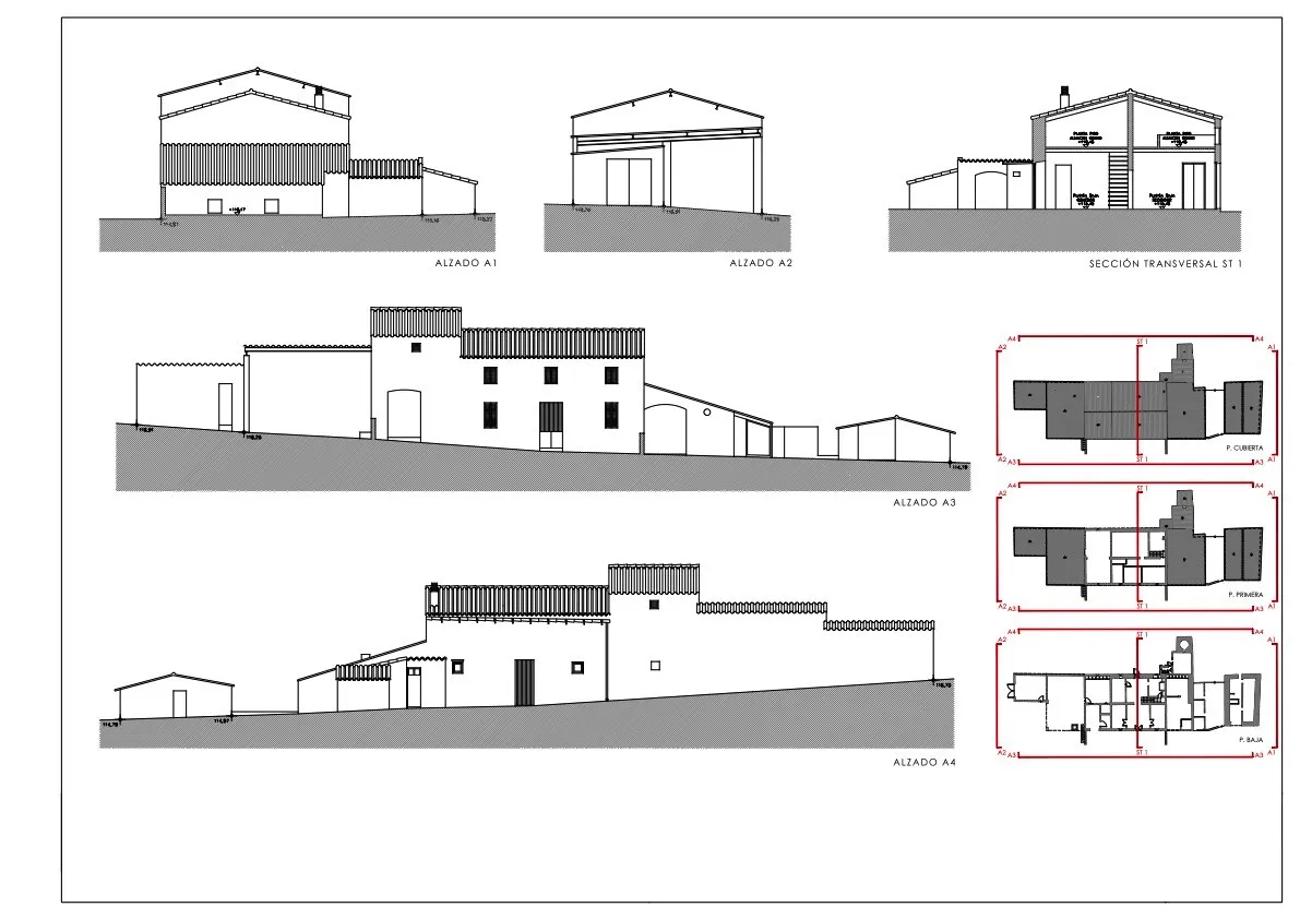 Extensa parcela rústica con varias edificaciones y proyecto de ampliación-14