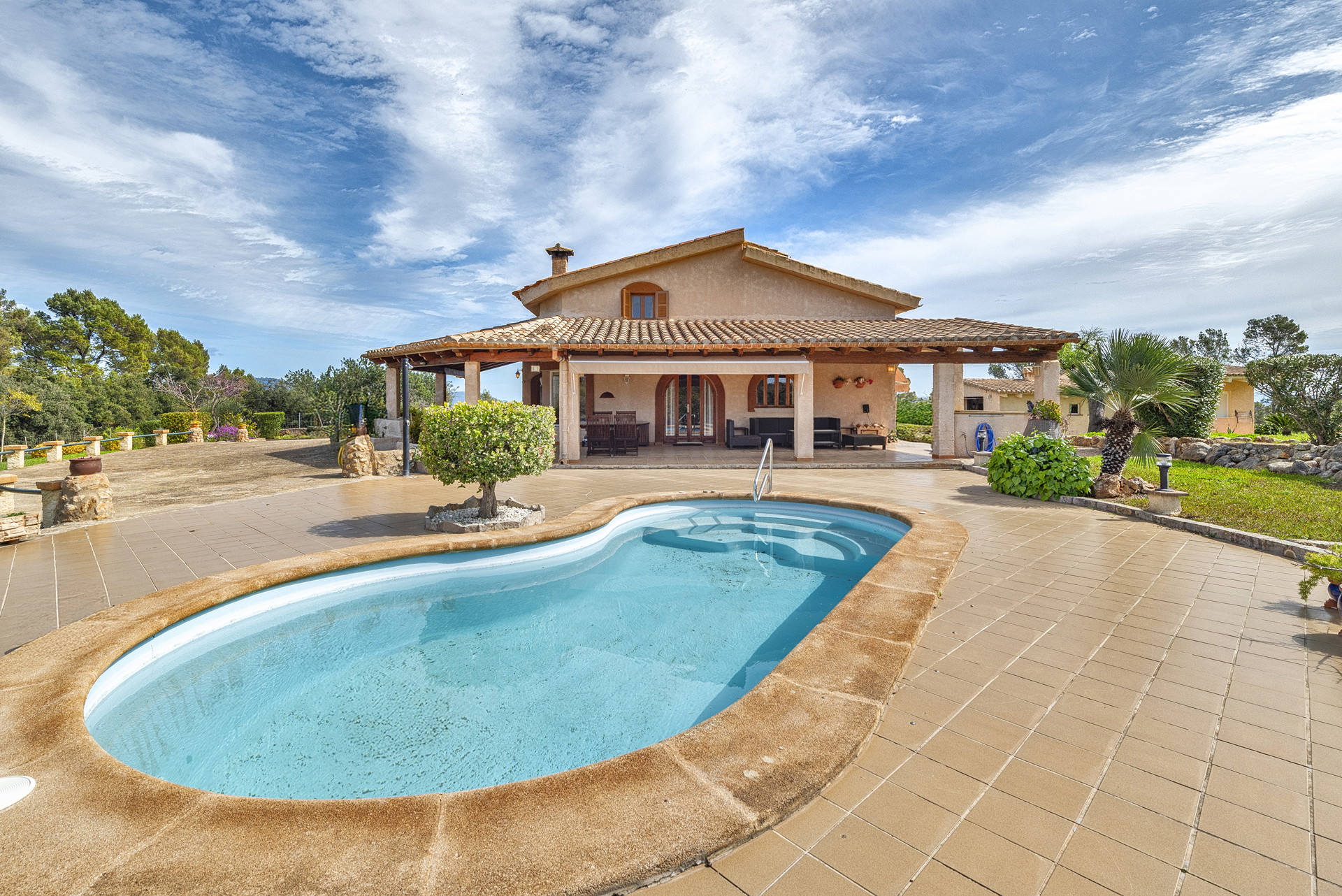 Charming country estate with guest house and spectacular panoramic views in Campanet, Mallorca