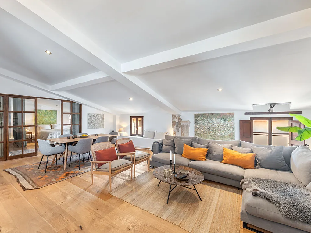 Dúplex pintoresco estilo loft con terraza en la azotea y vista al mar-4