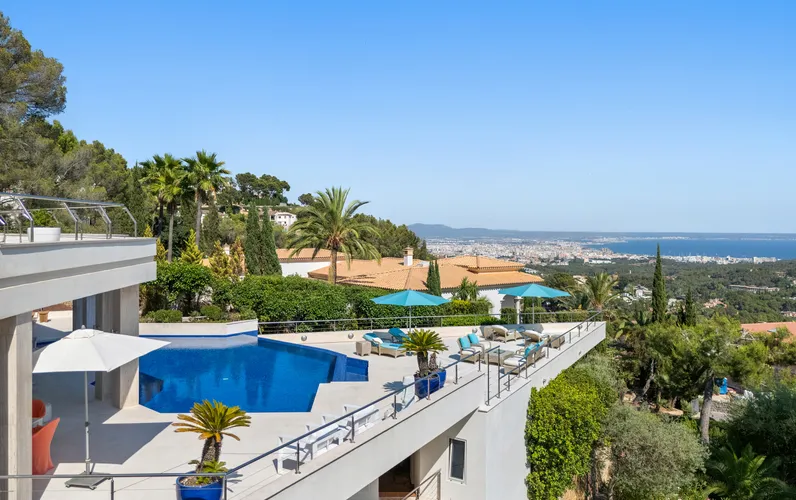 Notevole villa di design con vista sul mare a Son Vida, Palma di Maiorca