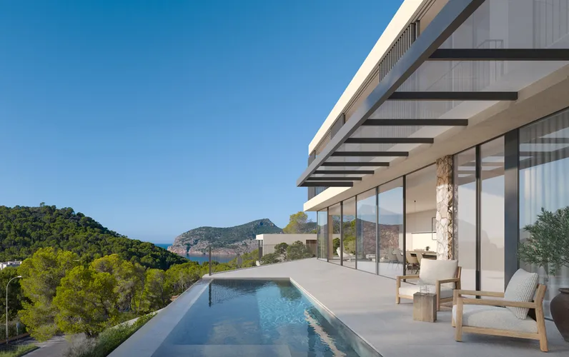 Bonavida: Modern family villa with Mediterranean charm and sea views