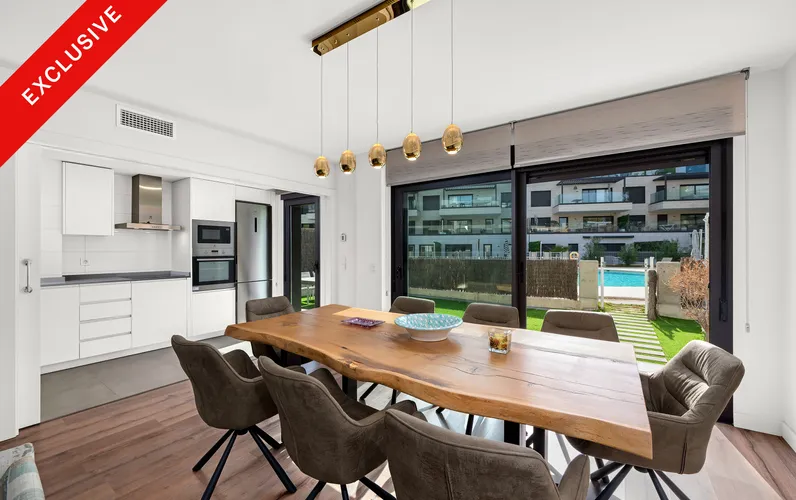 Słoneczne mieszkanie z 3 sypialniami i ogrodem, zaledwie kilka minut od plaży