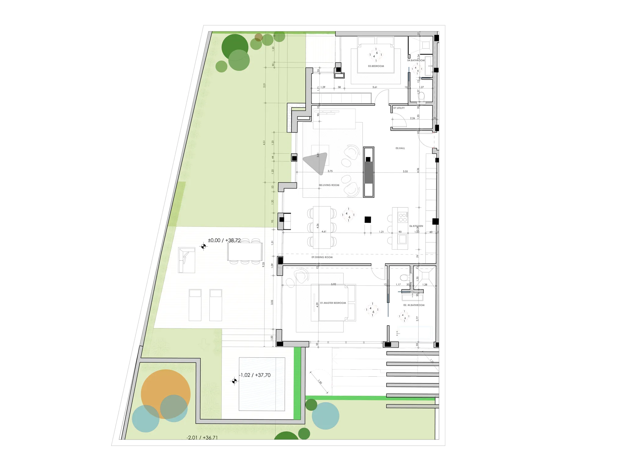 Apartament de luxe amb jardí i piscina privada, amb vista al mar-22