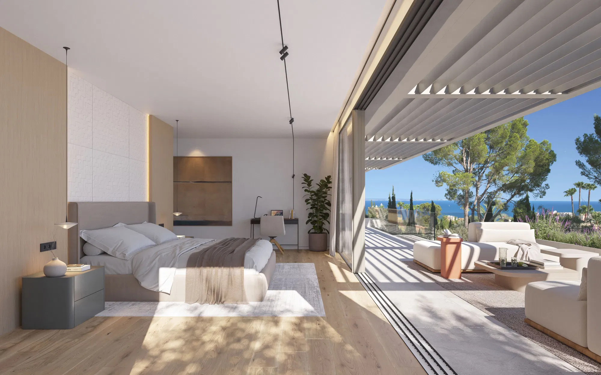 Esclusiva villa di nuova costruzione con vista sul mare-9