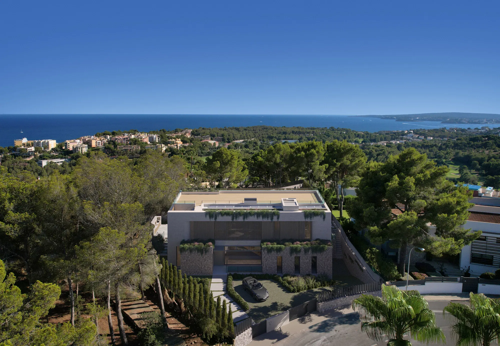 Esclusiva villa di nuova costruzione con vista sul mare-15