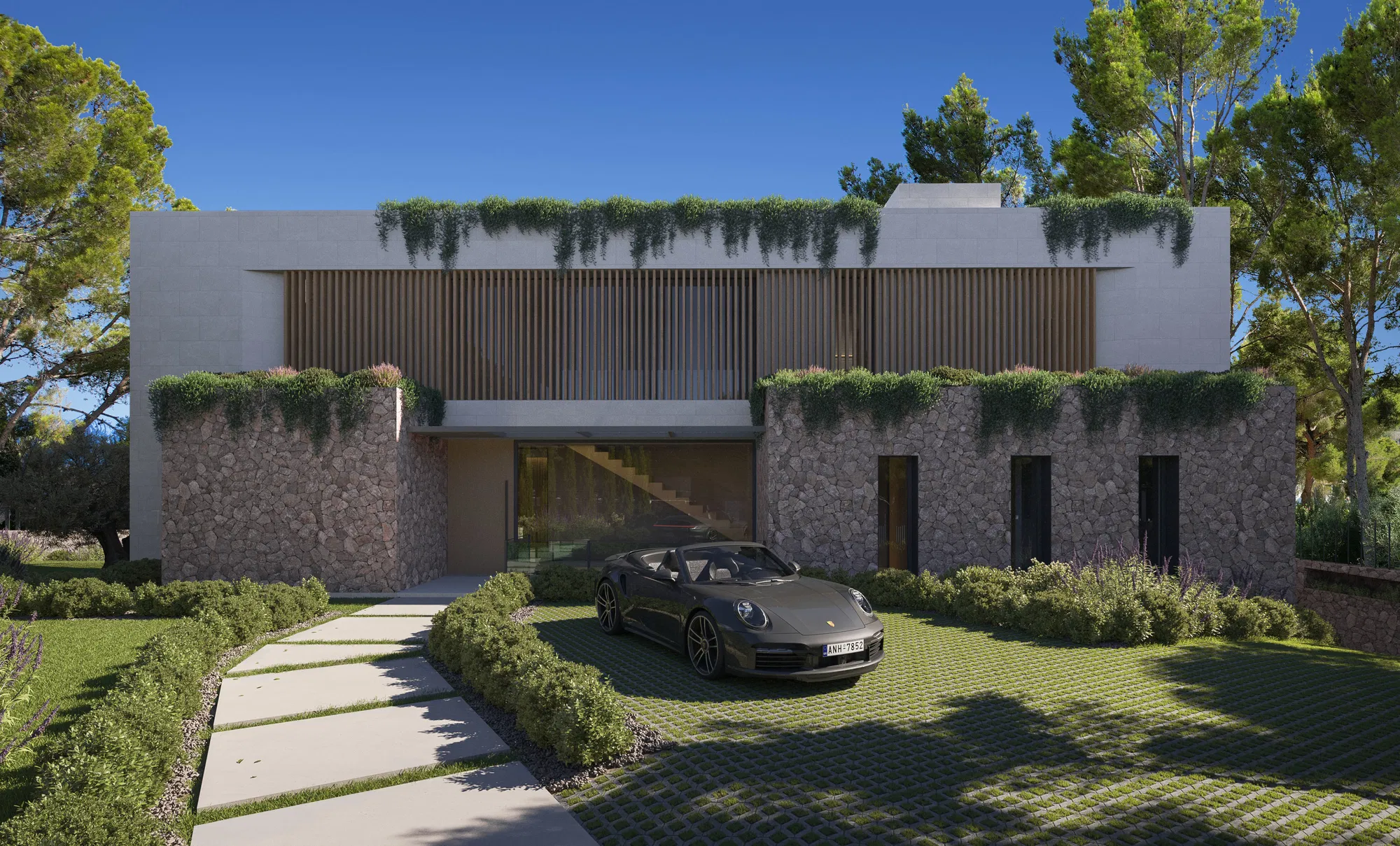 Esclusiva villa di nuova costruzione con vista sul mare-13
