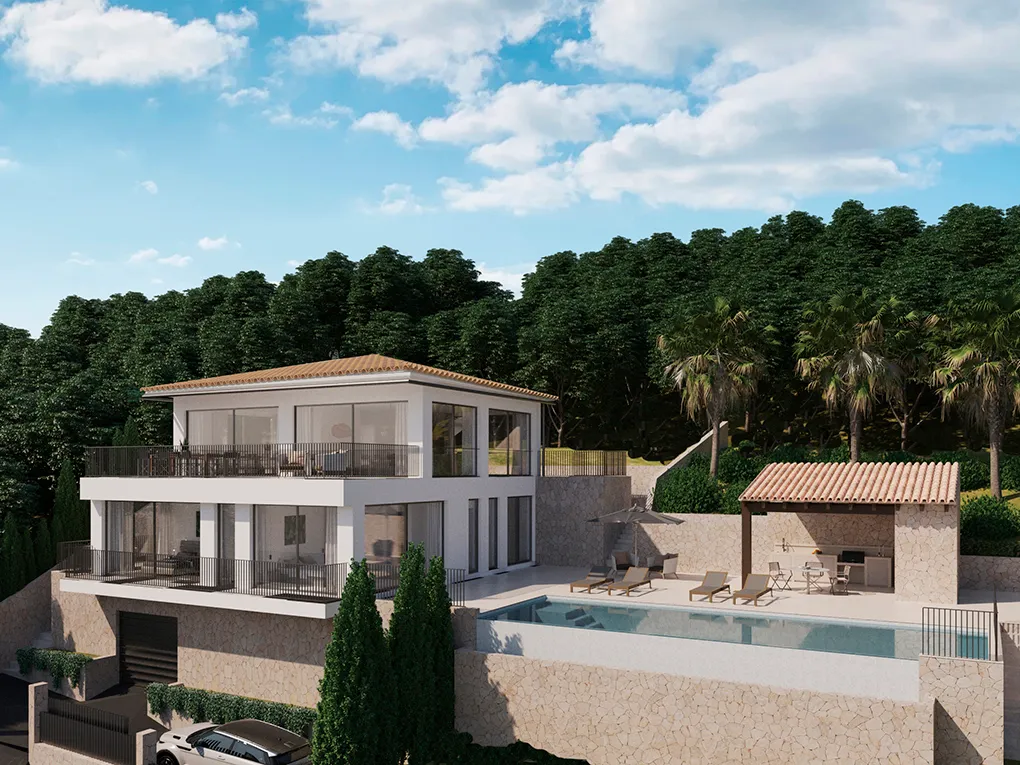 Newly built villa with sweeping views in Galilea-1
