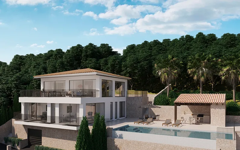 Vila de nova construcció amb vistes a Galilea