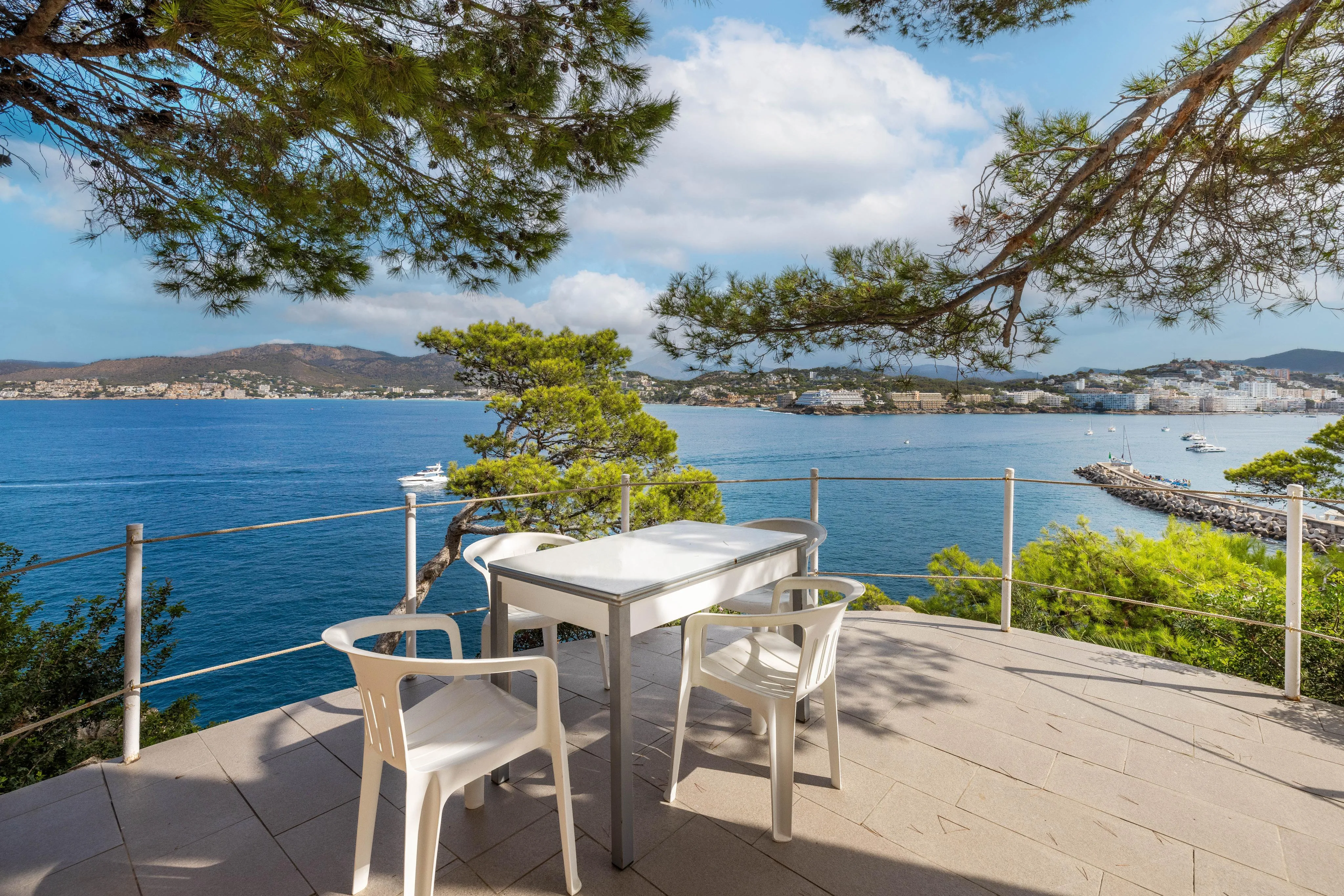 Villa in first sea line with impressive views-23