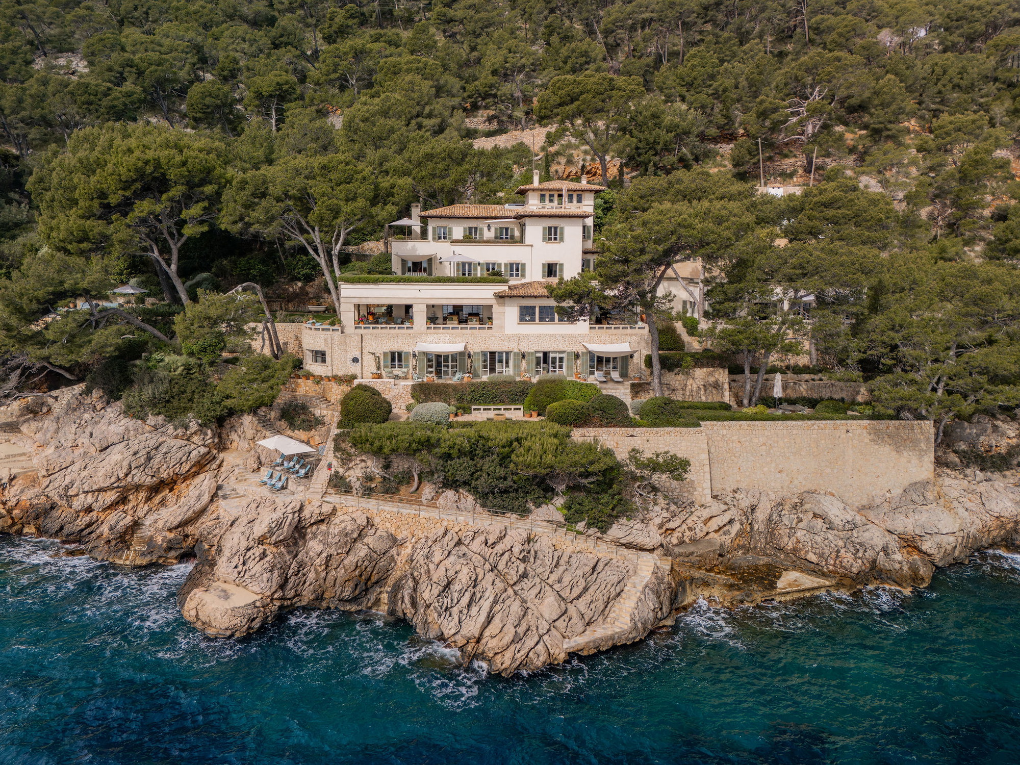 Mediterranean luxury residence with direct sea access in Formentor